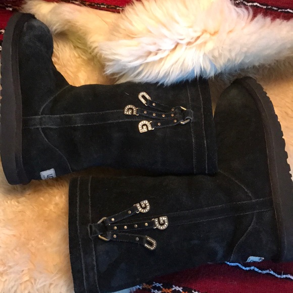 Uggs Australia Larynn & shearling US 4 suede boot - Picture 7 of 8